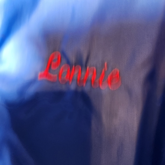 💙 Vintage AMPI Dawson Bomber Jacket Lonnie L 🐂 - Picture 5 of 8